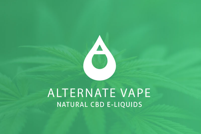 Logo design for alternate vape, a hemp e-liquid company