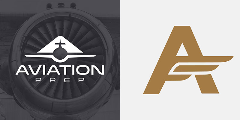 two other logo options for aviation prep
