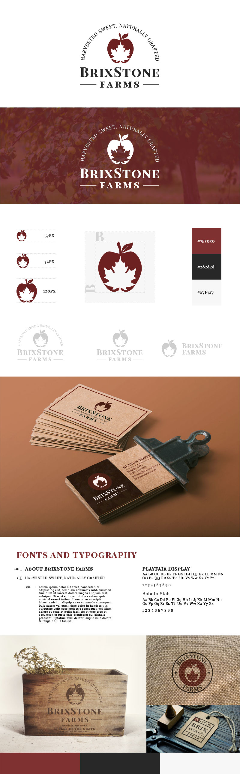 Logo Design and Brand Presentation for Brixstone Farms