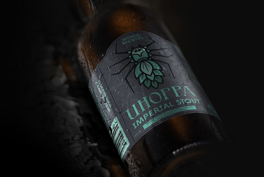 design and marketing for beer company in Alaska named uhoppa